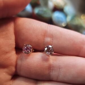 2cttw Clara Pucci Pink Studs In 14k